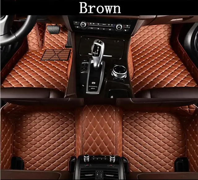 JINGHANG Car 3D Luxury Leather Car Floor Mats For 18 19 Mercedes Benz
