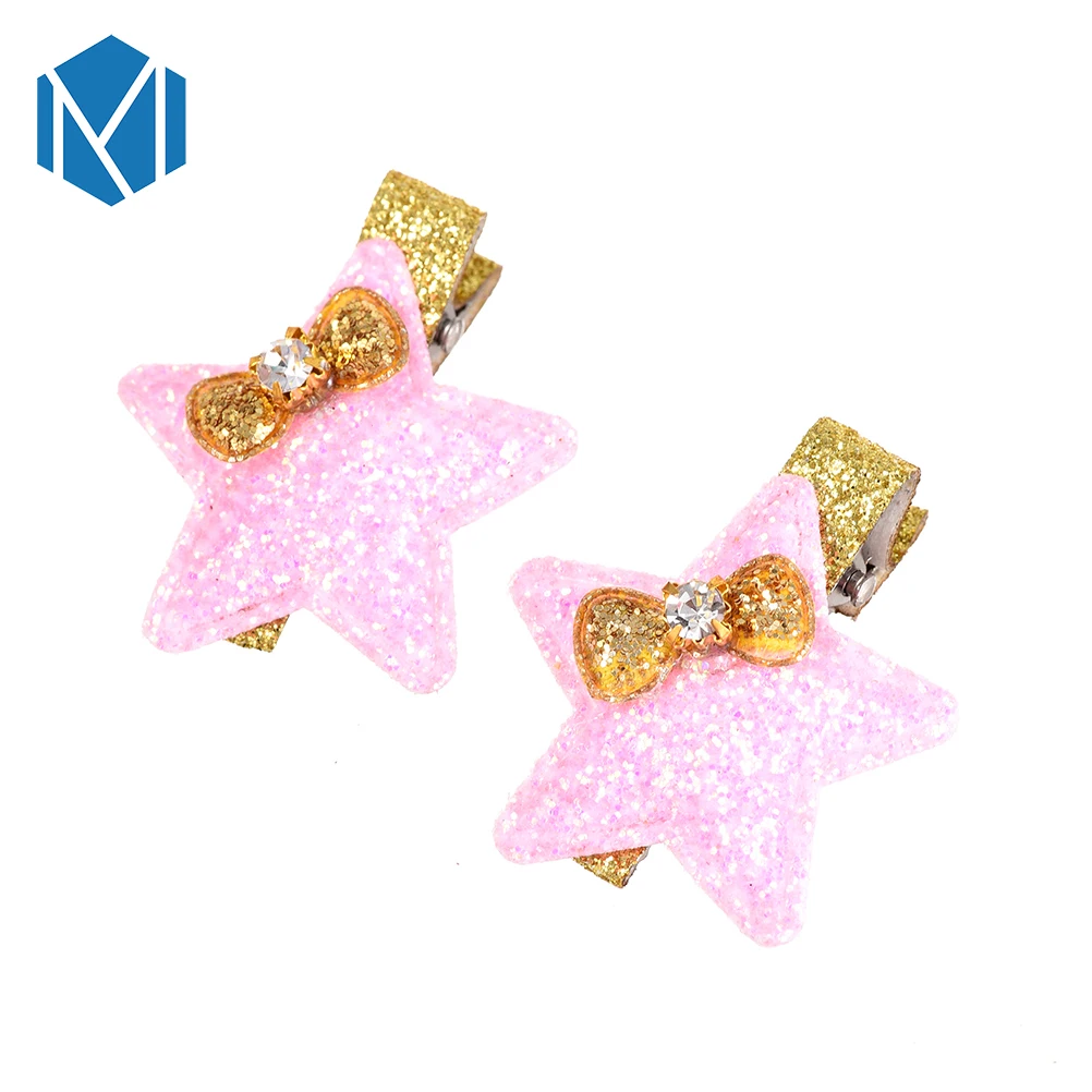 

MISM Hot Sales Shiny Star Hair Pins Rhinestone Hair Clips Bow Tie Headwear Children Hairgrip Clamps Fashion Hair Accessories
