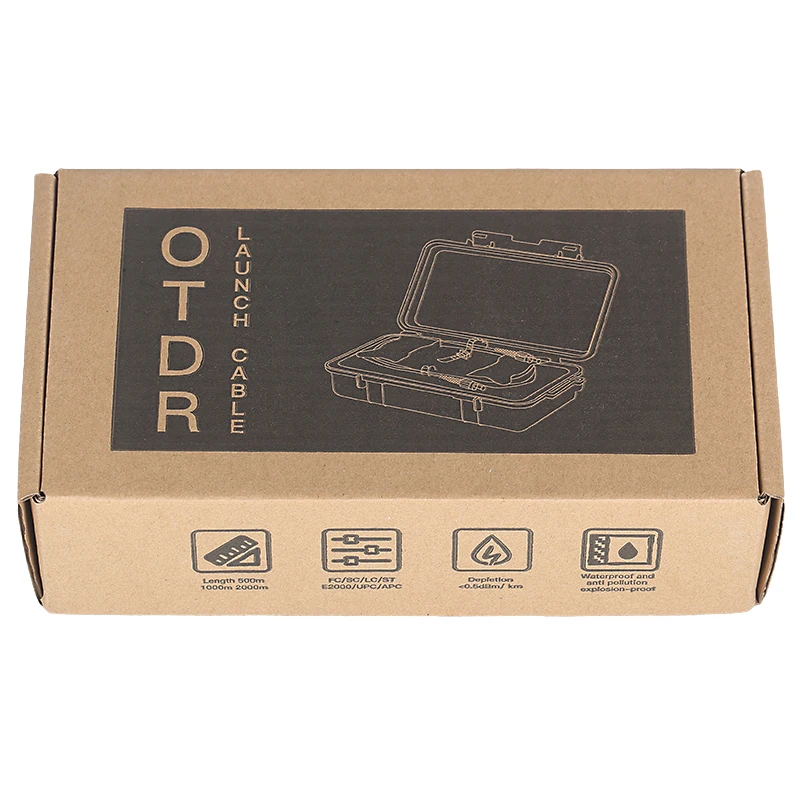 500 м/1 км/2 км OTDR launch Cable Box SM 1310/1550nm FC/LC/SC/ST UPC/APC OTDR Cable Box Dead Zone Eliminator