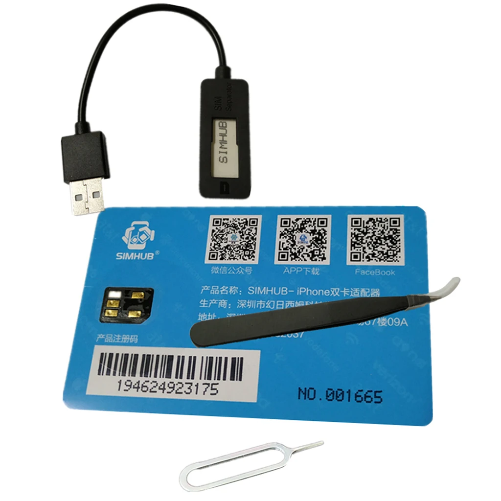 

Dual Sim Card Double Adapter Convertor For IPhone 5/6/7Plus/8/XS