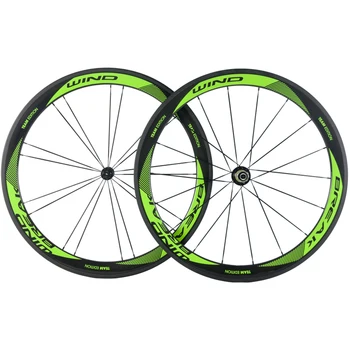 

WIND BREAK Carbon Wheelset 50mm clincher carbon wheels 3K glossy finish with oowerway R13 hub road bike wheel clincher