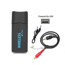 Portable 4.2 Bluetooth Transmitter Stereo Audio Wireless USB Adapter For TV PC Computer iPod to Bluetooth For Headphones Speaker