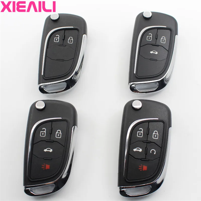 

XIEAILI OEM Modified Flip Folding Remote Key Case Shell For Chevrolet Lova/Aveo/Cruze/Camaro/Malibu Key Fob Case S510