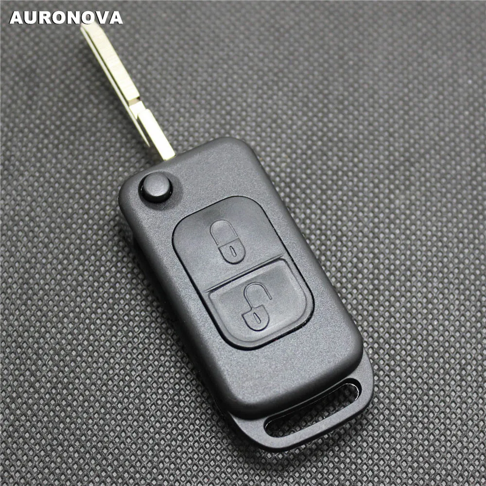 AURONOVA Новый Сменный Складной Корпус ключа для MERCEDES BENZ C E S ML W140 2 кнопки большая