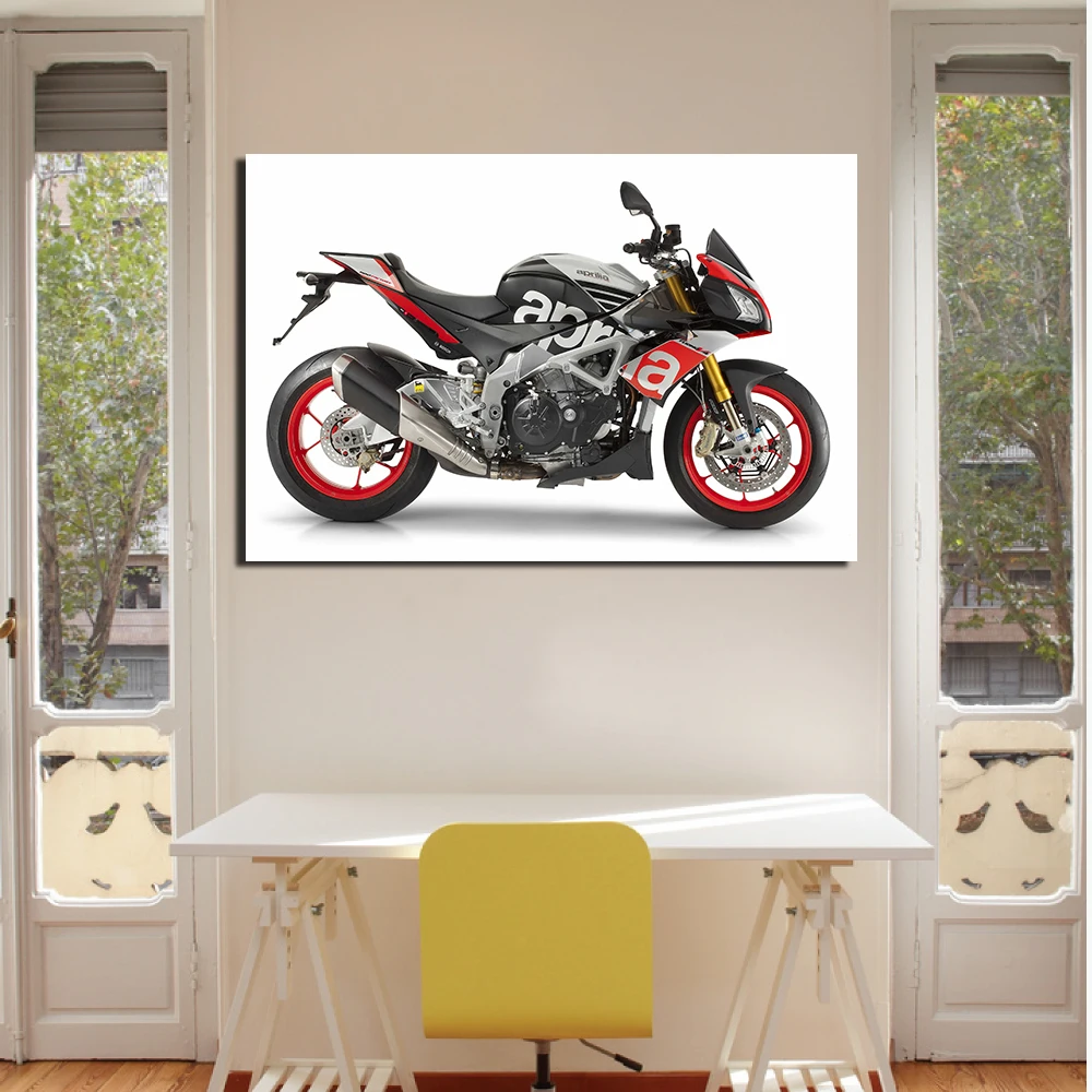 Super Sports Bike Wall Art Large Poster Aprilia RSV4 1100cc Canvas Pictures 