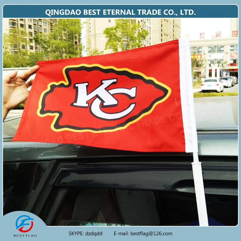 BEST FLAG NFL car flag Kansas City Chiefs, 40177car flagkansas city