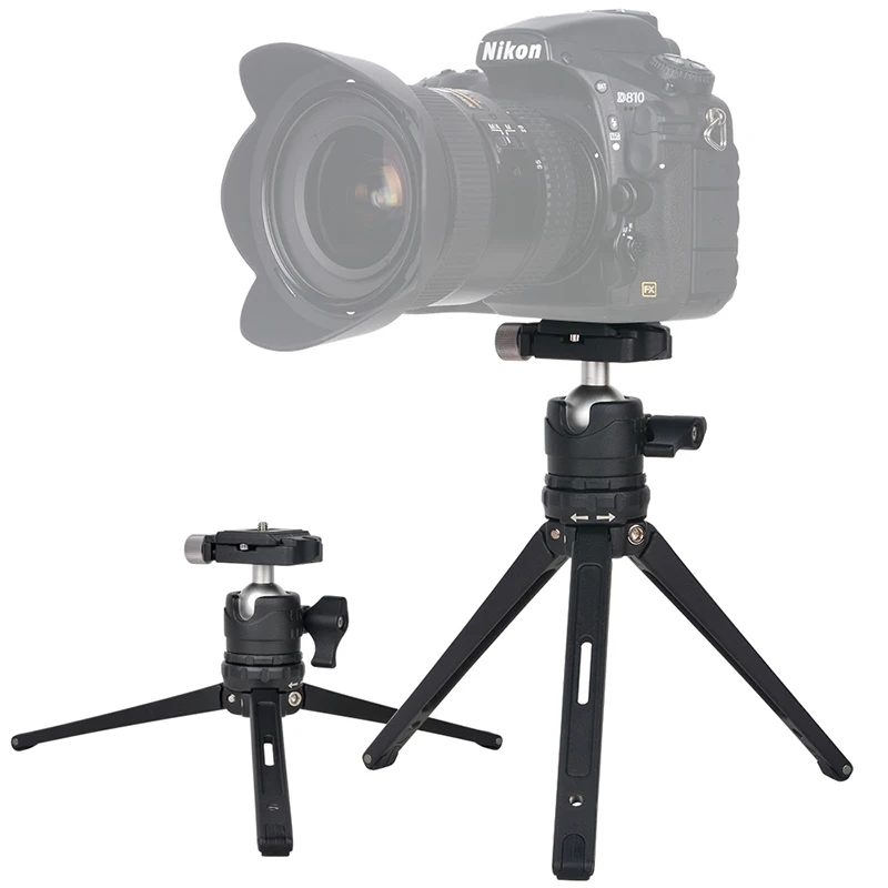 Load 15KG Portable Table Camera Metal Tripod Stand for DSLR Canon Nikon