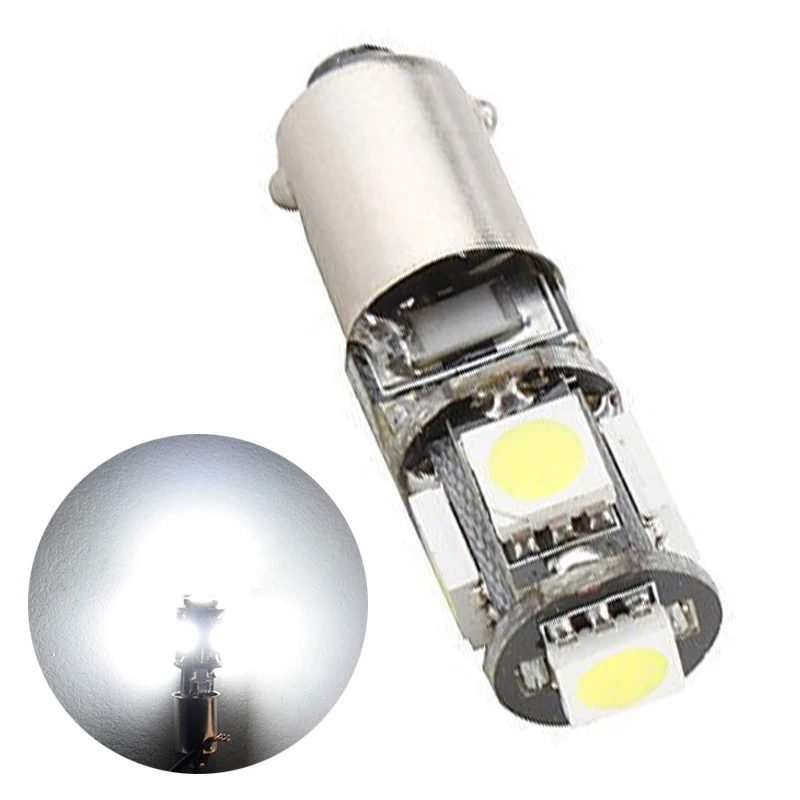 

10Pcs BA9S Canbus 5 smd 5050 Led H6W T11 T4W Error Free Car Reading dome Lamp Lights DOOR LIGHT BULBS car marker bulb White 12V