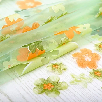 

Romantic Curtain New Design Floral Sheer Window Curtain For Kitchen Living Room Voile Tulle Screening Panel