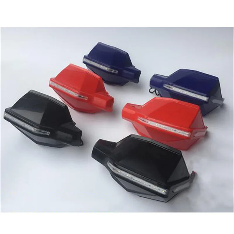 

1 Pair Universal Motorcycle Handlebar Handguard Protector LED Light Motorbike Hand Guards Protectors Windshield for Honda Yamaha