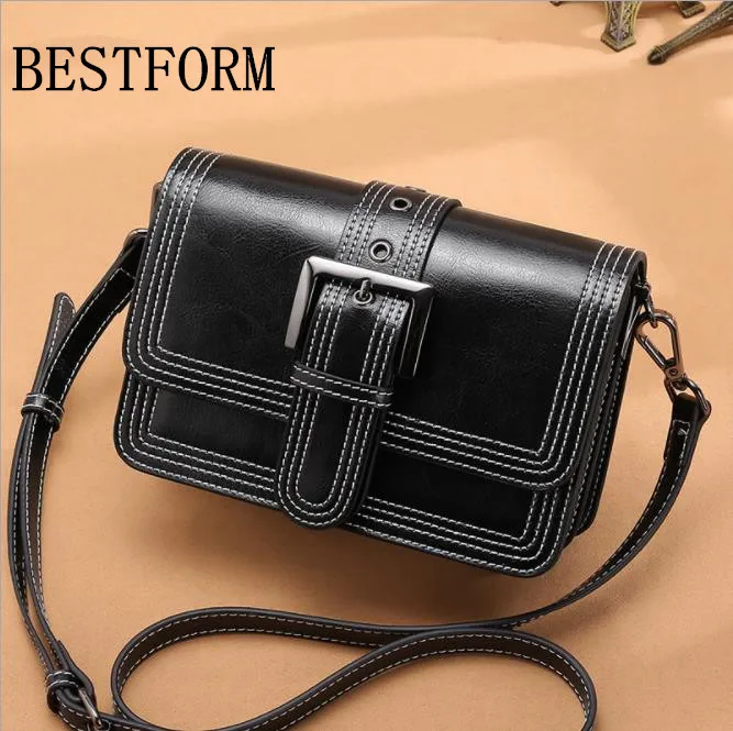 

100% leather women's handbags Fashion designer shoulder bag High quality bestseller bag Leather women 2019 new bag