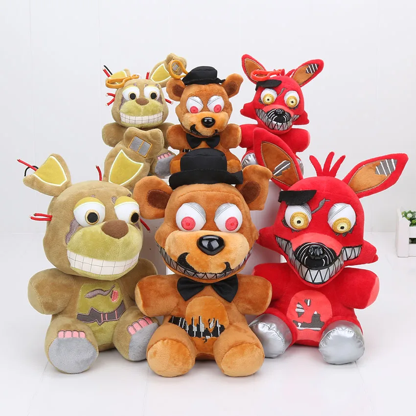 Новинка 15 см/25 см пять ночей у Фредди FNAF кошмар лисица Весенняя ловушка плюшевый