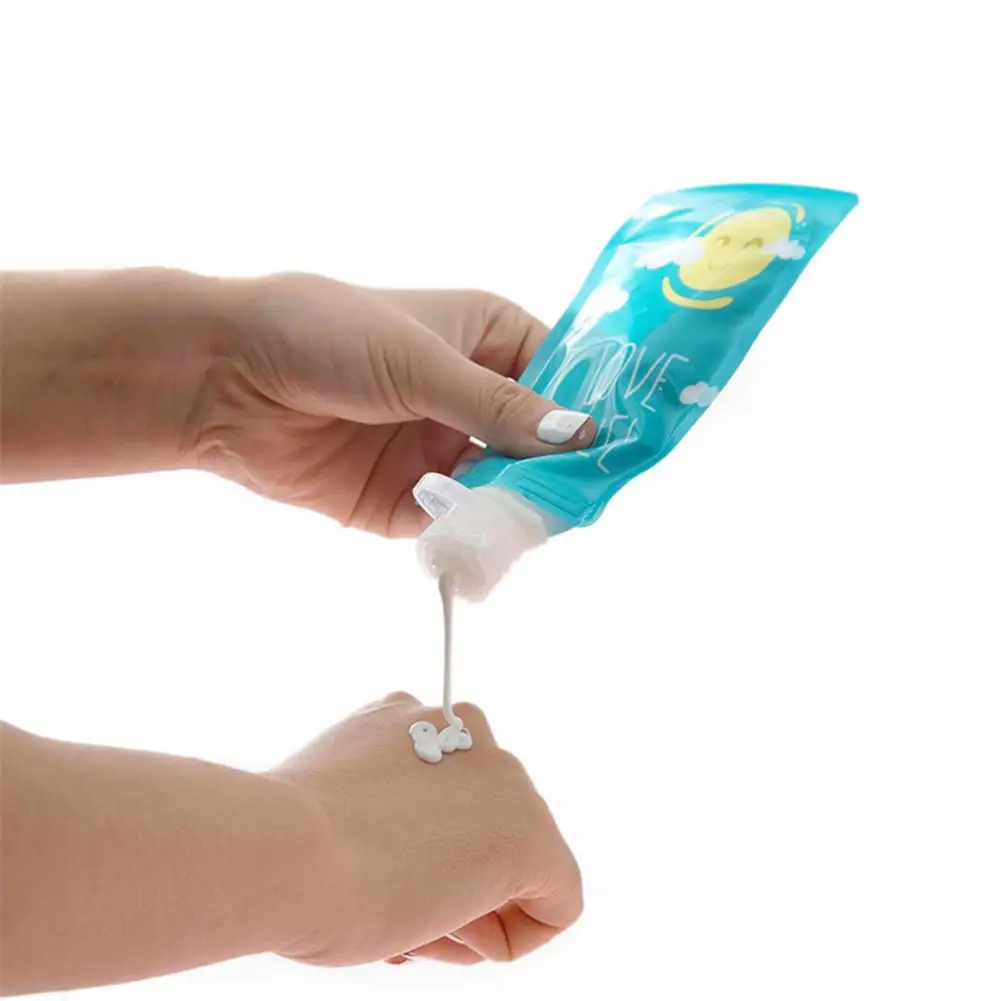 

Folding Lotion Separating Storage Bag Travel Business Emulsion Packing Bag Portable Shampoo Bottle Squeeze Makeup Container