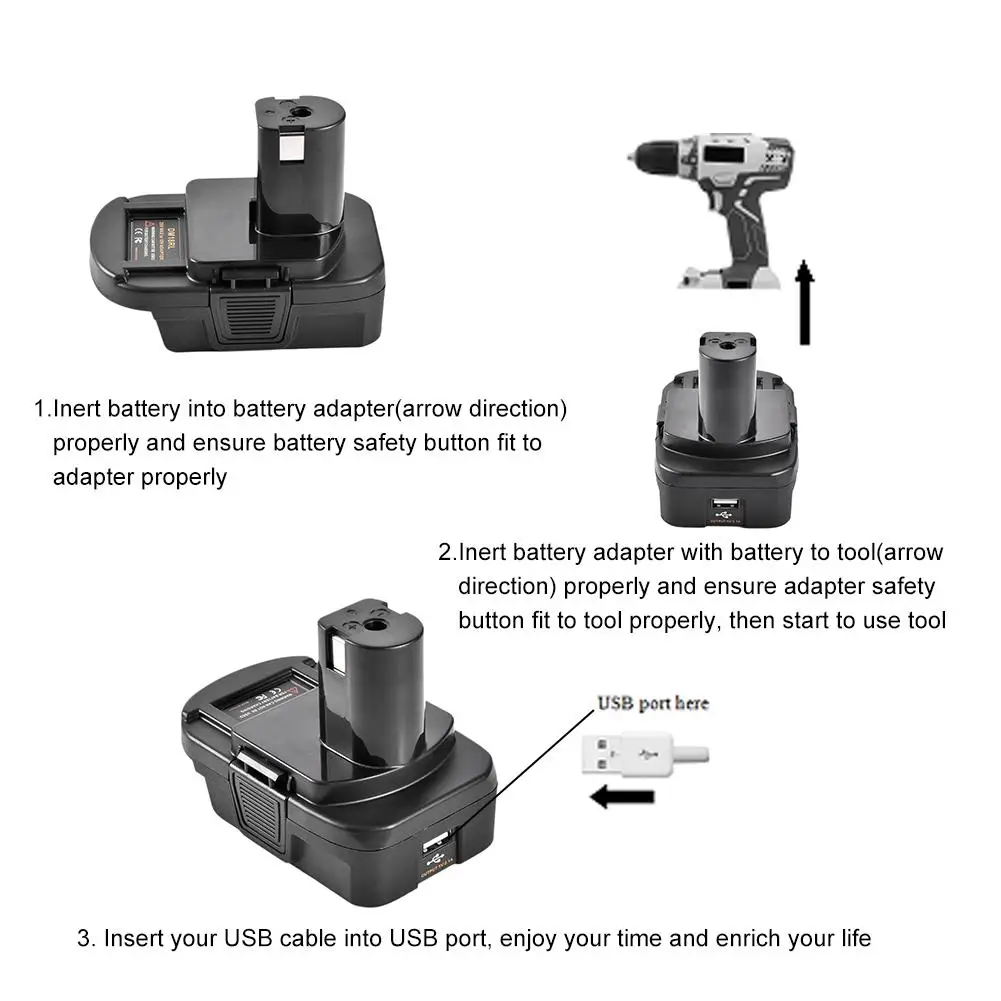 DM18RL адаптер литиевая и никелевая мощность USB Аккумуляторный преобразователь