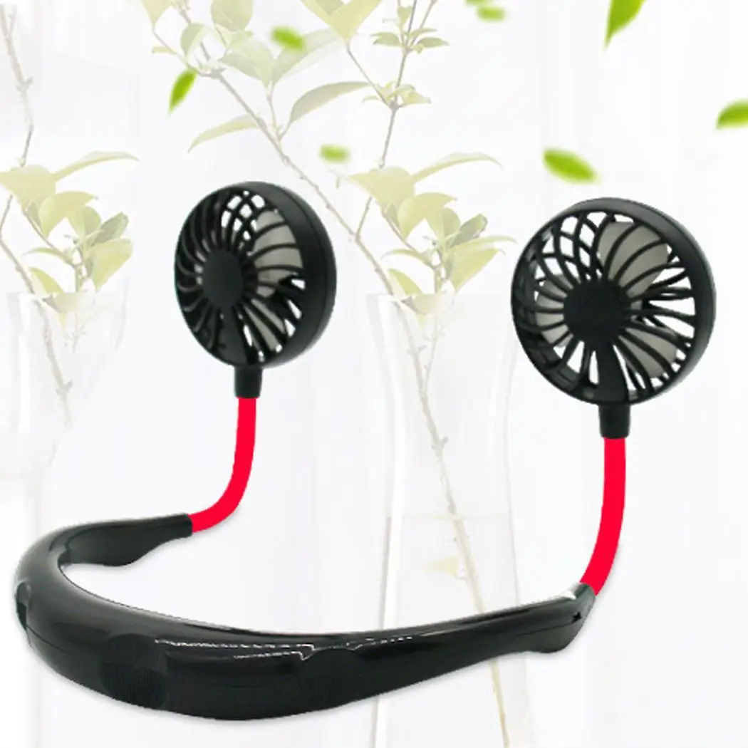 

USB Portable Fan Hands-free Neck Hanging USB Charging Mini Portable Sports Fan 3 gears Usb Air Conditioner