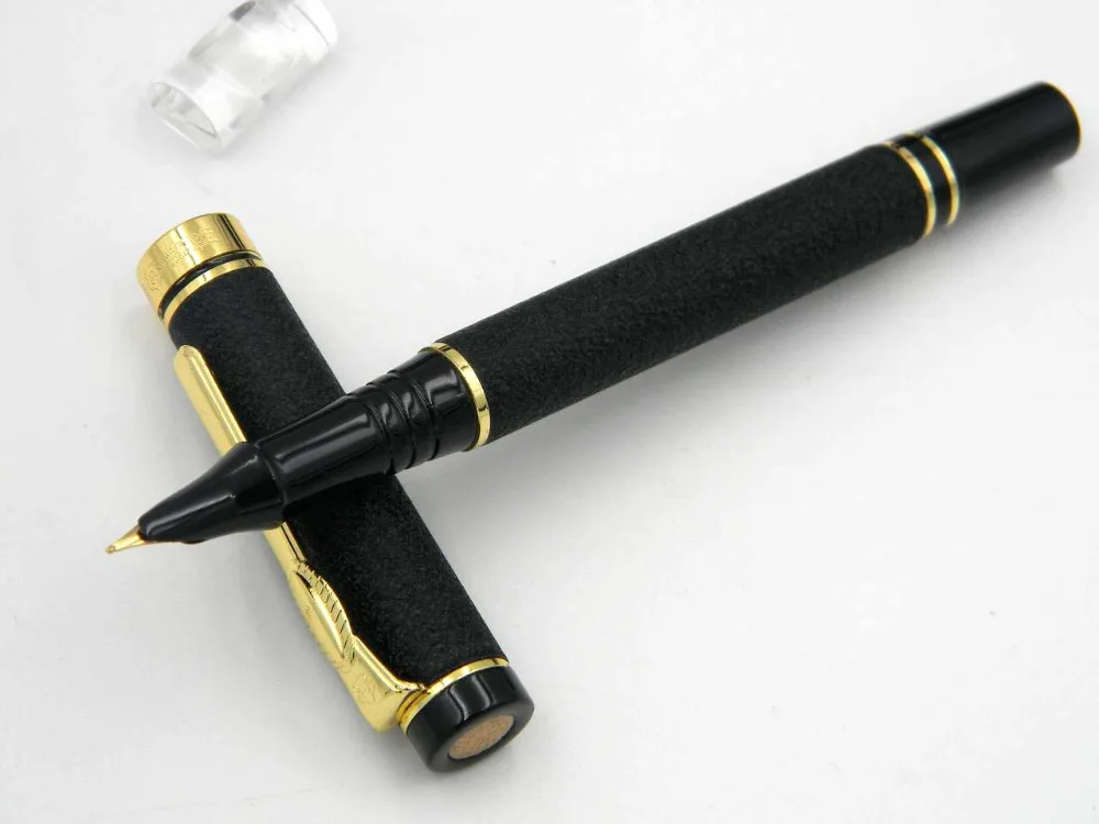 classic Engraved GIFT GOLDEN Matte black NEW F Nib Fountain Penin Fountain Pens from Office