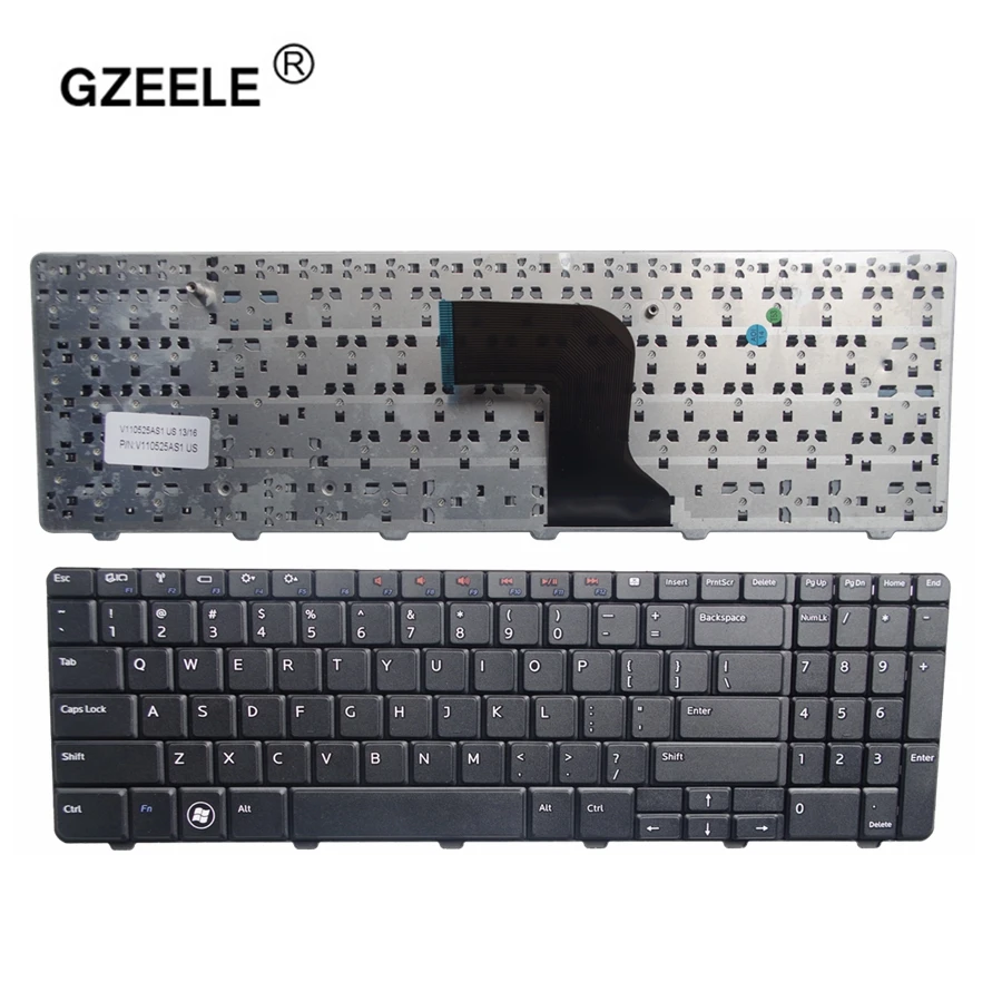 Новая клавиатура GZEELE US для Dell Inspiron 15 15R N M 5010 N5010 M5010 0Y3F2G NSK-DRASW 0JRH7K 9Z. N4BSW. A0R новая клавиатура для ноутбука США