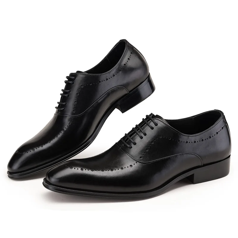 

Hot Sale Big Size Men Dress Shoes 2019 New Fashion Casual Gentlemen Leather Shoes Formal Shoes Business Men Shoes JS-A0061