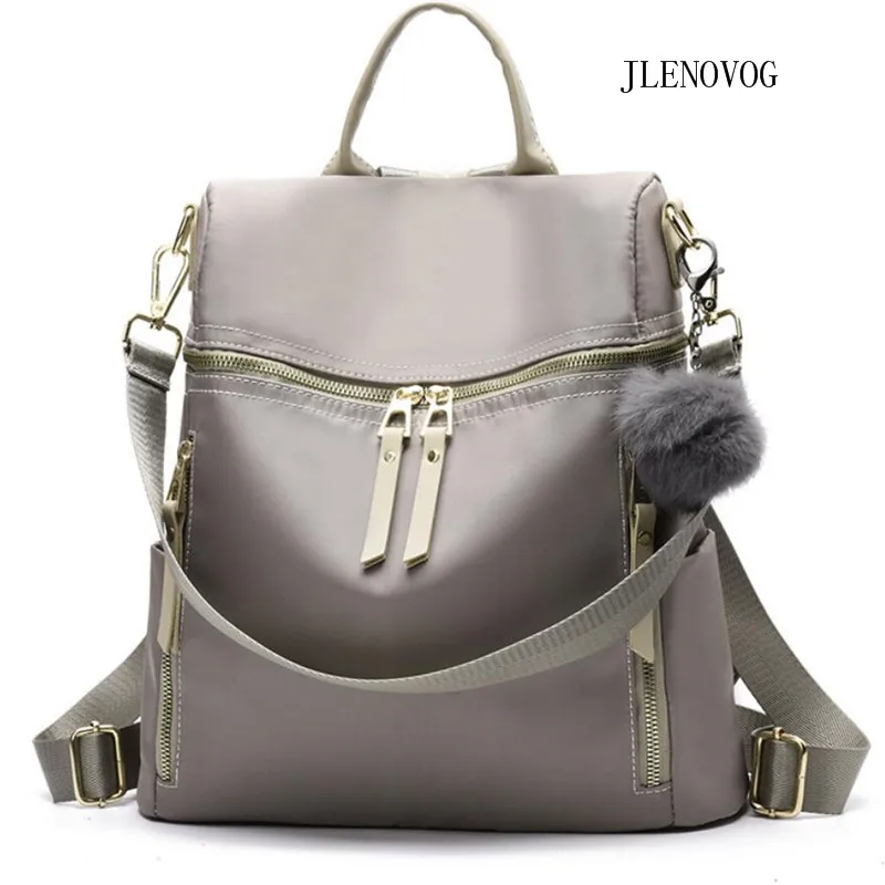 

2019 new casual fashion students solid color Oxford bag