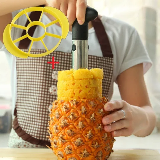Kitchen Accessories Stainless Steel Pineapple Peeler Cutter Slicer Apple Corer Peels Slicer Fruit Paring Knife Kitchen