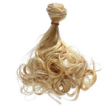 1 3 1 4 1 6 DIY Wig Hairpiece Periwig Hot Pear Curly Hair for Dolls