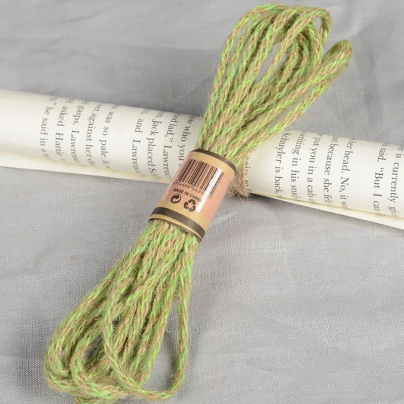 

Natural Hemp Burlap Hemp Rope Wedding Gift Wrapping Cords Thread color Twine Cord Hemp Rope String Gift Packing String