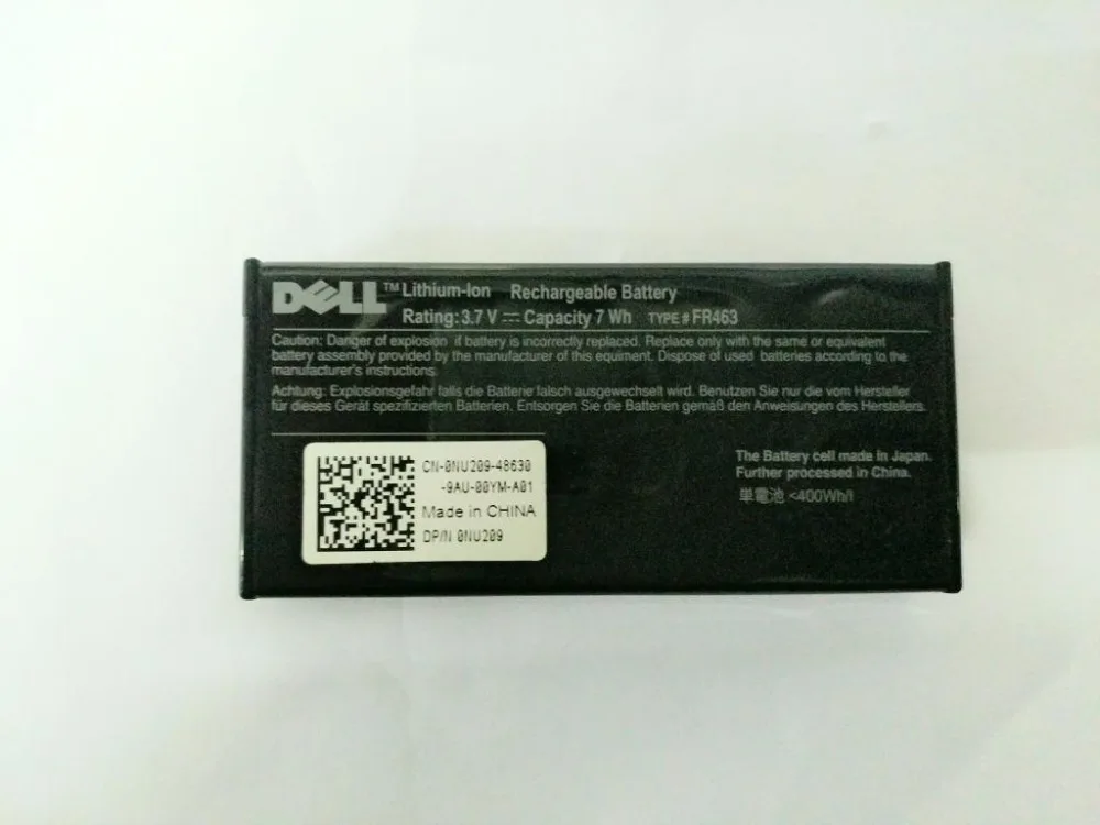 Новая Подлинная Оригинальная батарея для ноутбука DELL 0NU209 312-0448 FR463 P9110 PERC51 PERC5I U8735