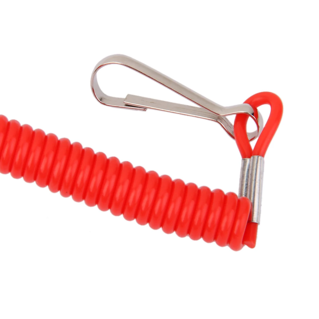 Universal Red Black motorcycle Motorbike Motor Pit Bikes Engine Stop Cut Off Tether Line Safety Lanyard Kill Switch Push Button