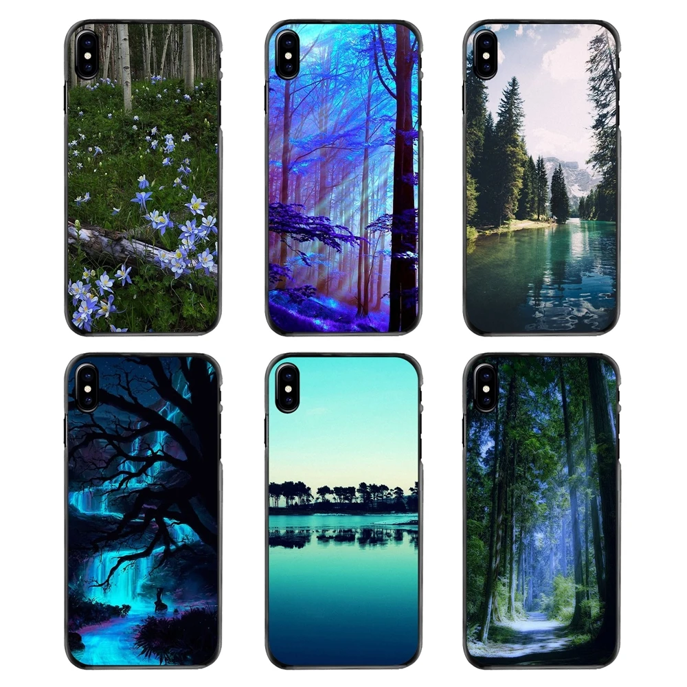 Beautiful Blue Nature Forest Accessories Phone Skin Cover For Samsung Galaxy Note 2 3 4 5 S2 S3 S4 S5 MINI S6 S7 edge S9 S8 Plus |