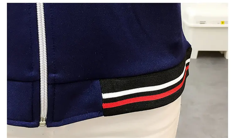 2019 Women's Patchwork Jacket Coat Female Basic Jackets Autumn Long Sleeve Baseball Jackets Plus Size Embroidery Chaquetas Mujer (13)