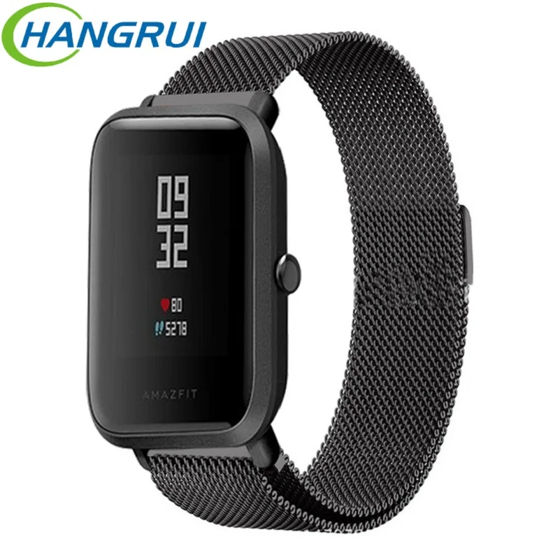 

Metal Straps For Xiaomi Huami Amazfit Bip BIT Lite Youth Smart Watch Strap Smart Bracelet 20mm Sports Band Watch Band Milans