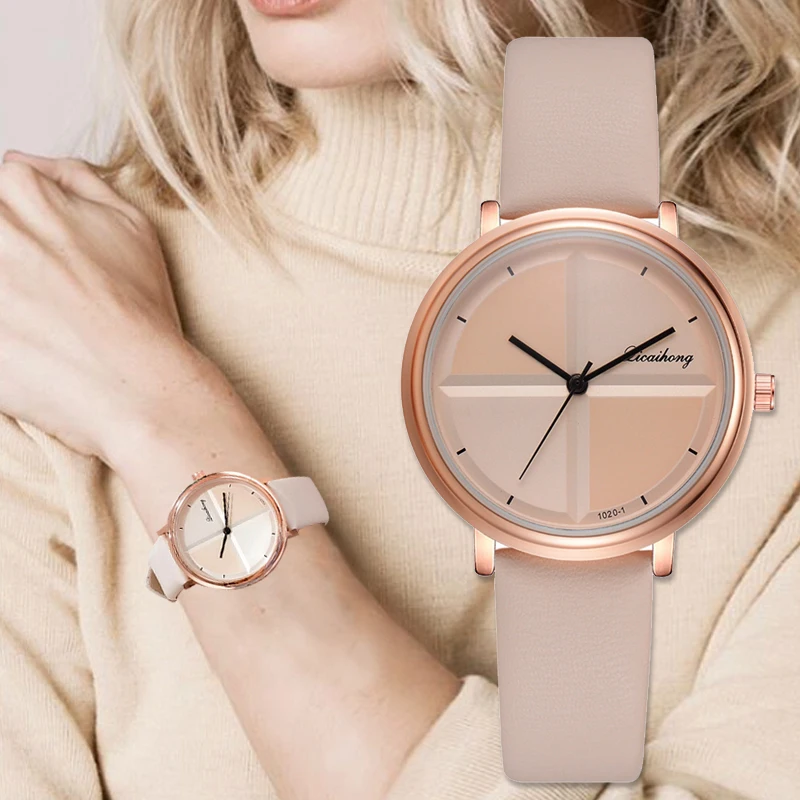 

Exquisite Simple Style Women Leather Watches Fashion Quartz Clock Ladies Dress Watch Drop shipping Elegant Bracelet Watch