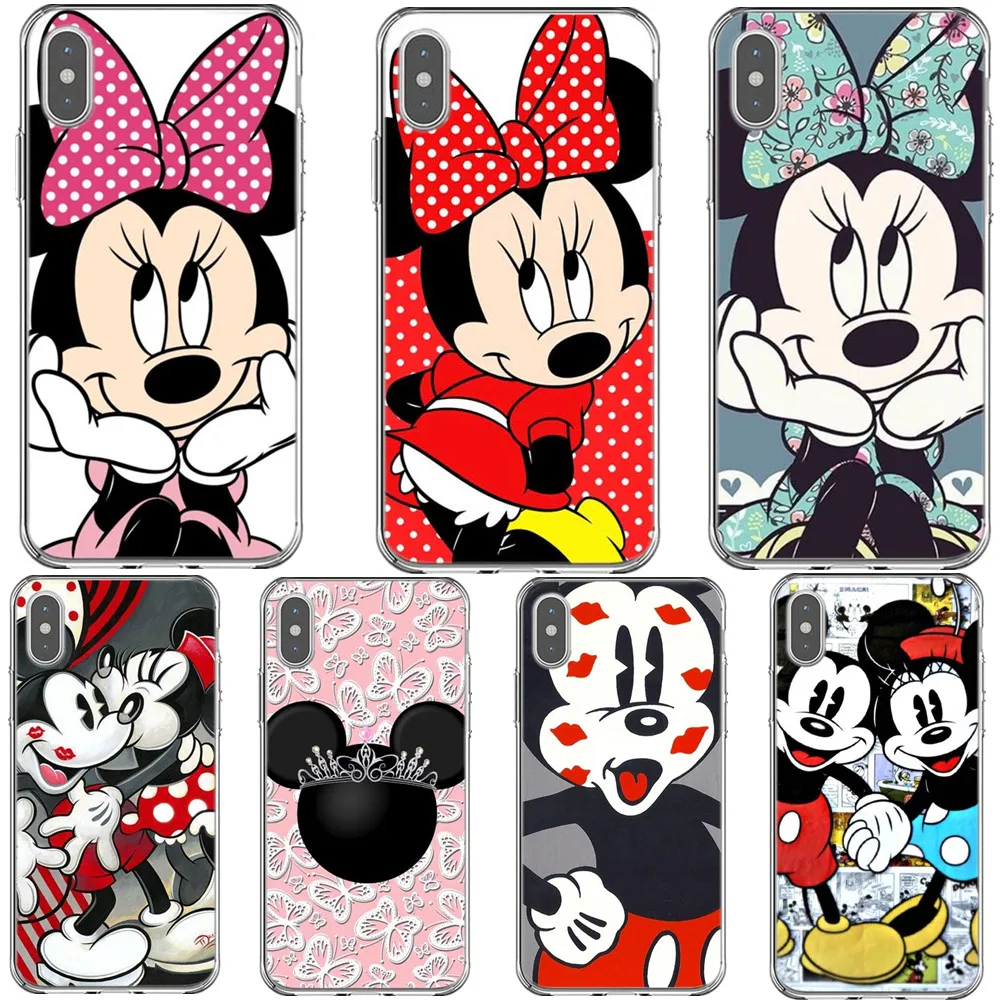 

Mickey Minnie Kiss Women Girl Sup Hard Phone Case For iPhone X 5 5S SE 6 6S Plus 7 8 Plus XS Max XR XS Back Cover