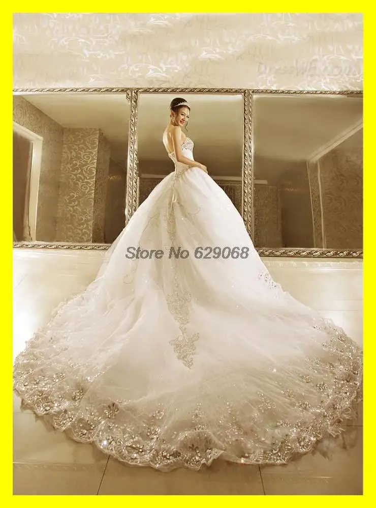 Wedding Dresses With Royal Length Train Weddings Dresses