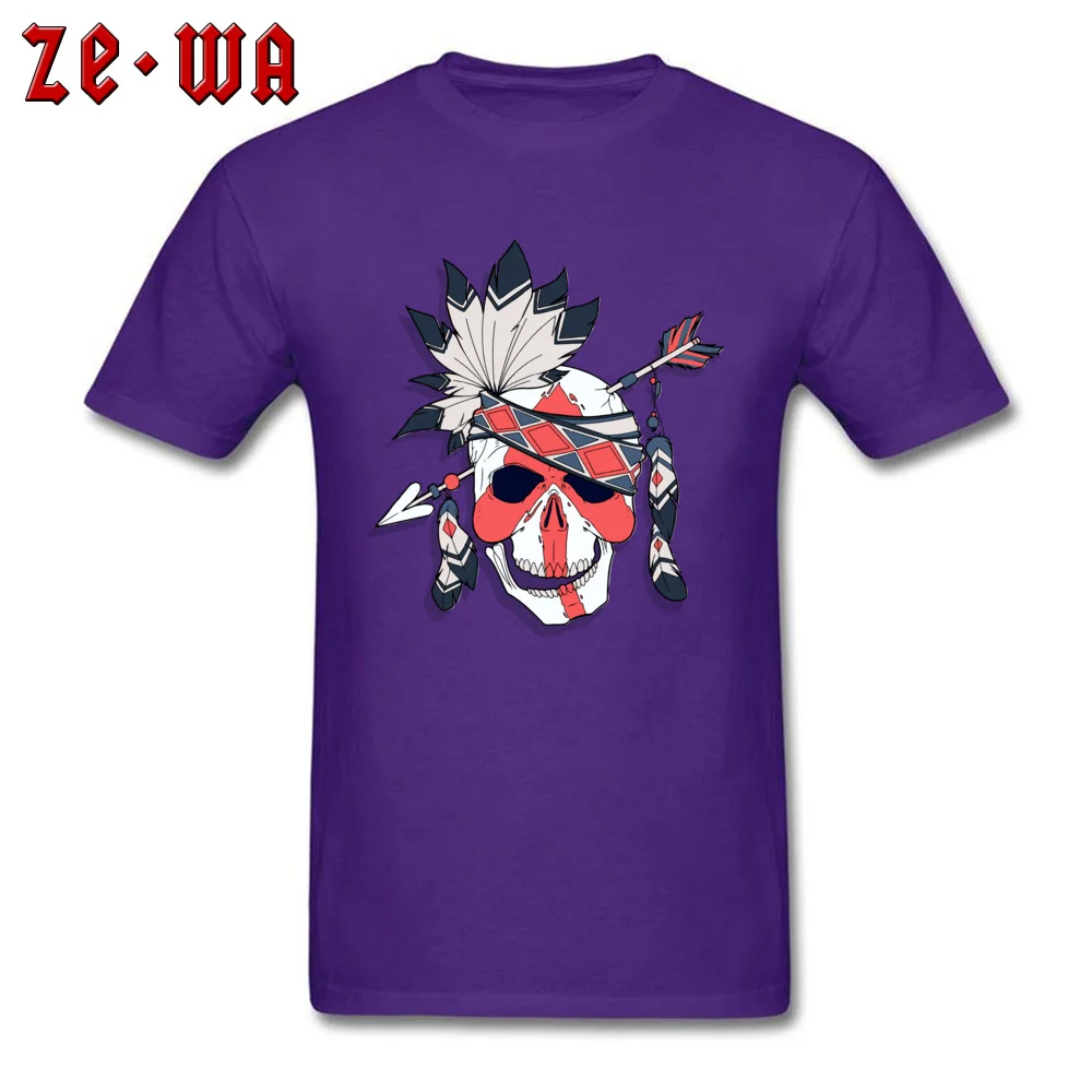 skeleton201897Y 100% Cotton T Shirts for Students Short Sleeve Tops Tees 2018 Hot Sale Autumn Round Collar Tee Shirt Printed skeleton201897Y purple