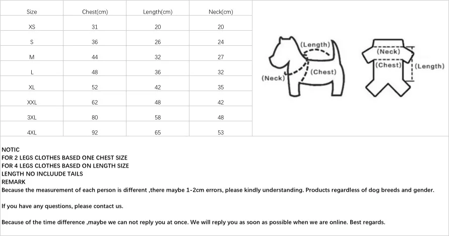 raincoat size