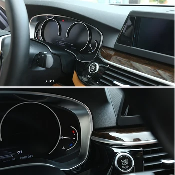 

Car Styling For BMW New 5 Series G30 2017 2018 Car ABS Chorme Dashboard Decoration Frame Trim Auto Accessories and parts