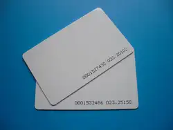 500 шт. 64 бита памяти только для чтения 125 кГц близость EM4100 чип RFID Бланк ID карты пластиковые карты