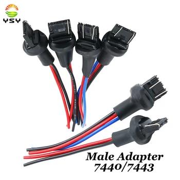 

T20 7440 7443 LED bulb holder LED male socket adapter connector For Turn Signal Lights Wiring Harness W21W W21/5W adaptor Socket