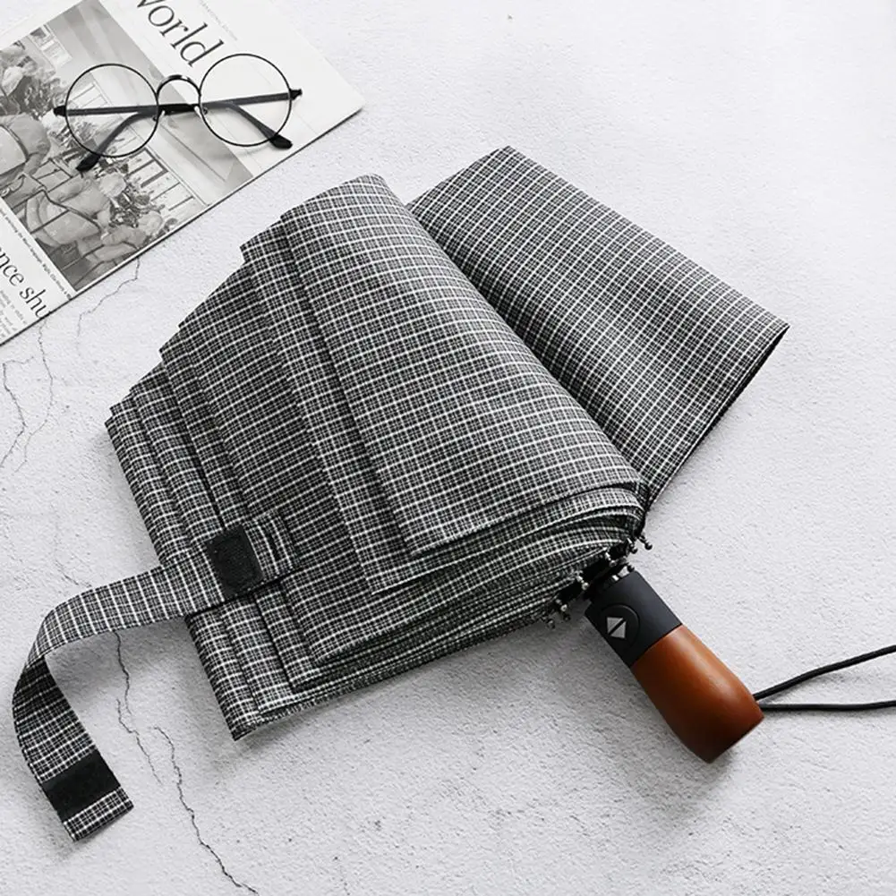 

Wind Resistant Three Folding Automatic Umbrella Rain Women Auto Luxury Big Windproof Umbrellas Men Frame Windproof Parasol
