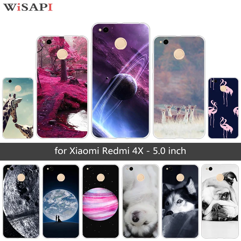 Чехол для Xiaomi Redmi 4X 4 X мягкий силиконовый чехол Redmi4X xiomi 4x черный 5 0 дюйма собачий