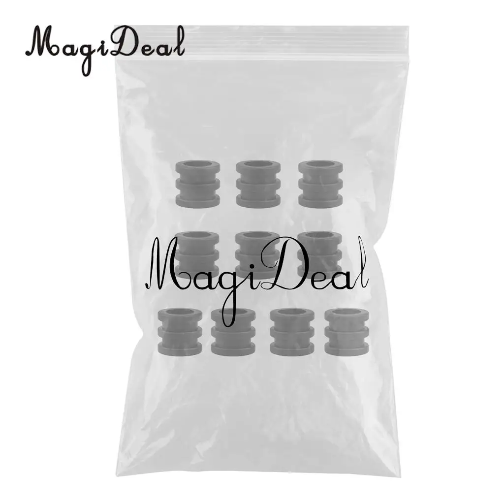MagiDeal Funny 10Pcs 16mm Soft PVC Foosball Table Rod Bumper Buffer for Table Soccer Football Table Games Replacement Parts Toy