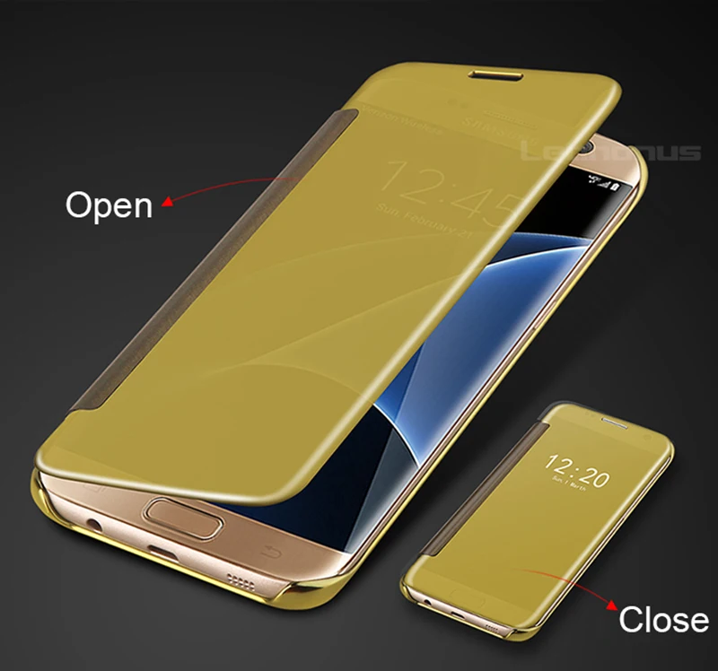 Leanonus прозрачный умный зеркальный чехол для телефона samsung Galaxy A8 2016 A810 A910 A9 Pro