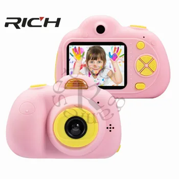

2 Inch HD Screen Chargable Digital Mini Camera Kids Cartoon Cute Camera Toys Child Birthday New Year Gift