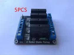5 шт. умная электроника 4 канала 5 В реле постоянного тока модуль твердотельный низкий уровень G3MB-202P реле SSR AVR DSP для arduino Diy Kit