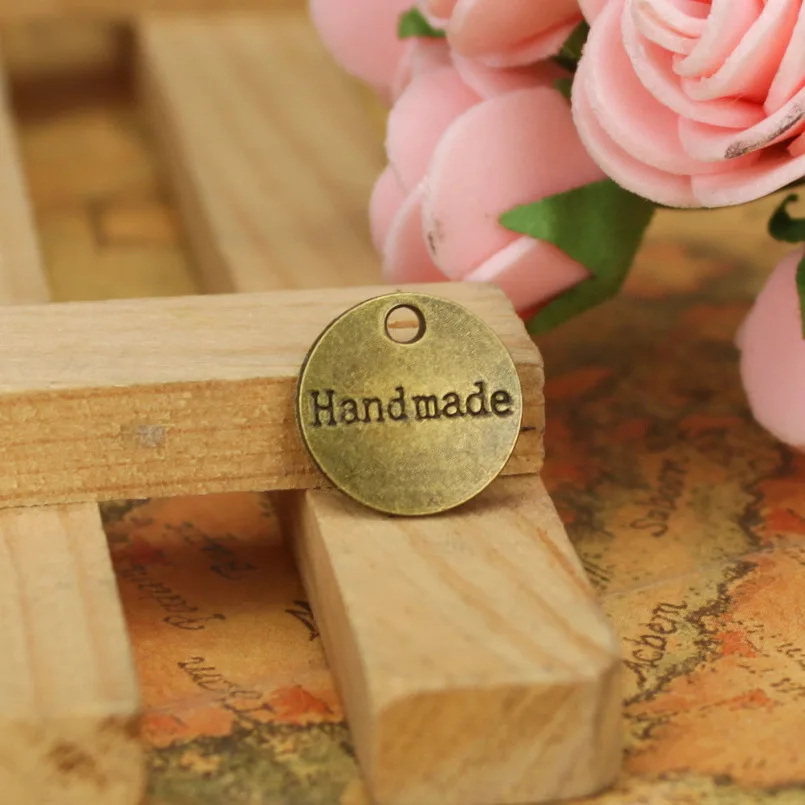 50 шт. круглые этикетки ручной работы металлические буквы печатные сделай сам