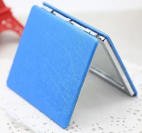 

PU Notebook Design Colorful Fold Double Sides Metal Portable Pocket Mirror Personalized Compact Mirrors Makeup Vanity