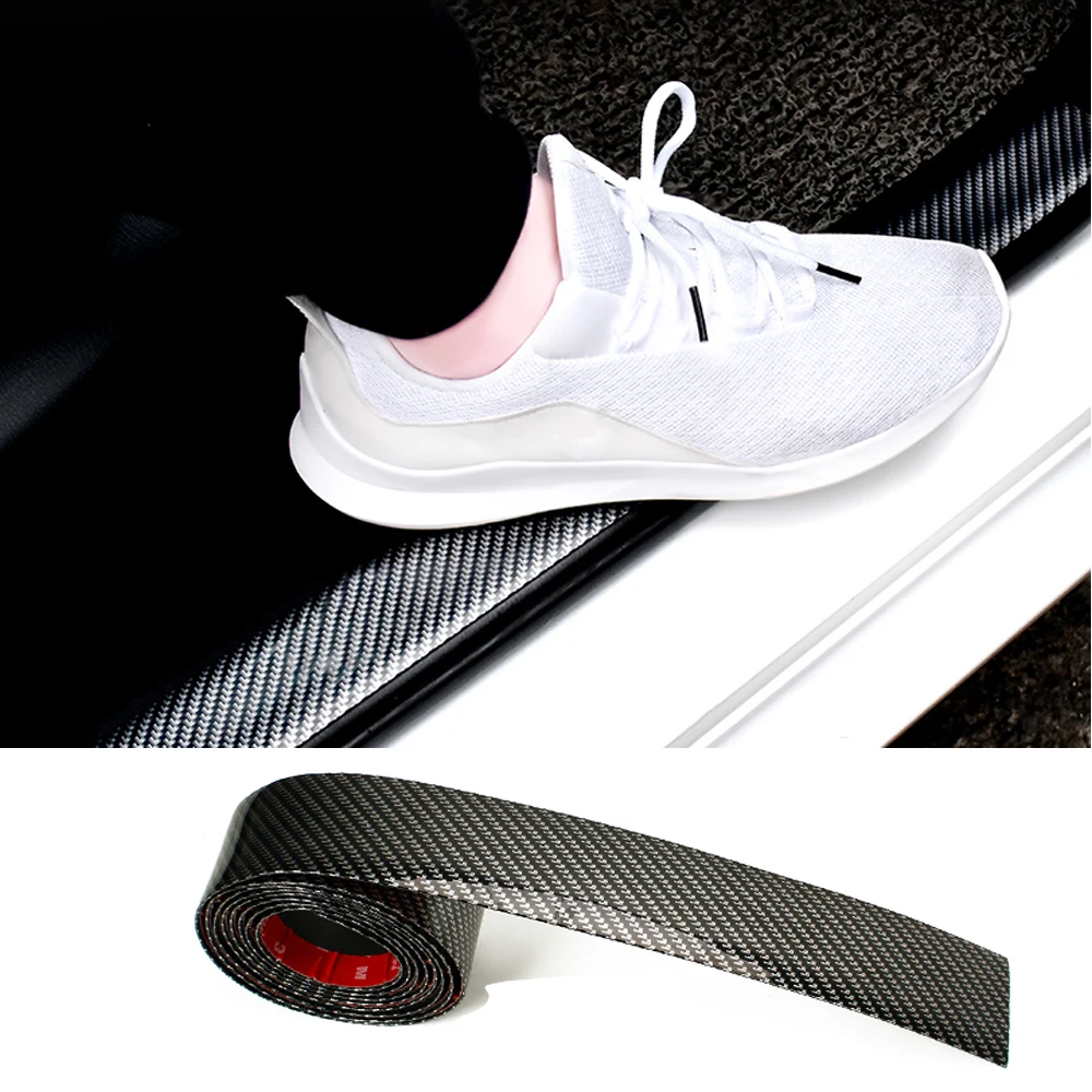 

Carbon Fiber Car Edge Door Sill Protector for Alfa Romeo Mercedes Audi VW Skoda BMW Volvo KIA Ford Honda Car Styling Mouldings