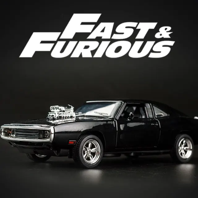 KIDAMI 1:32 Alloy Diecast Models Dodge Charger The Fast And Furious Toys Vehicle for Children MINI AUTO Classic Metal Cars 5