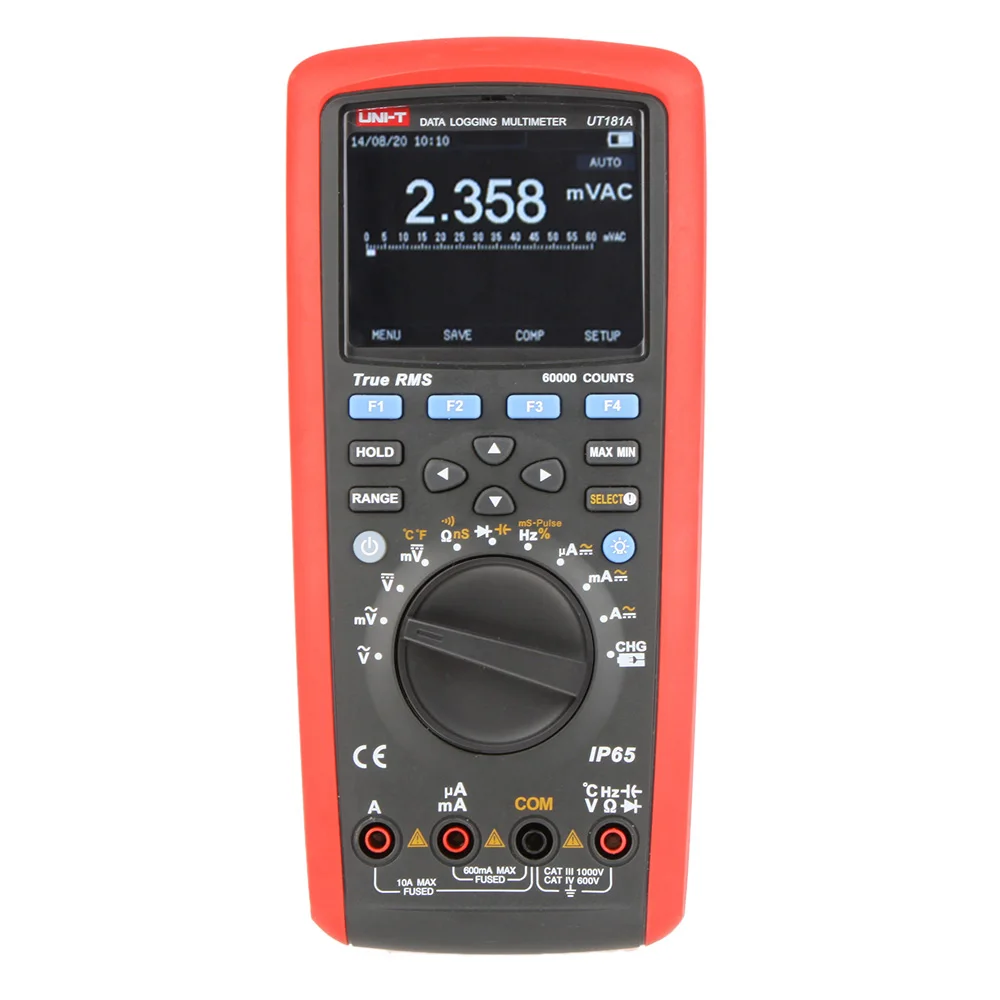 

Uni-T UT181A Digital Multimeter True Rms Tester Datalogging DMM Cap Temp Meter UT-181A